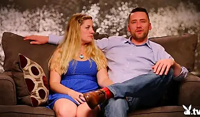 Sultry teens participate in an interracial threesome