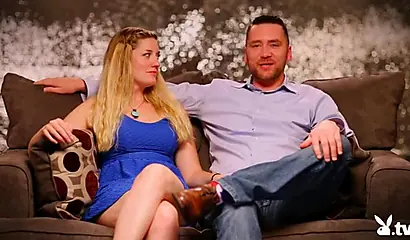 Sultry teens participate in an interracial threesome