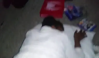 Ebony girlfriend gets screwed while watching porn on TV