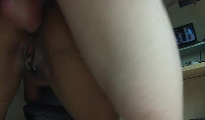 Black housewife gets her butthole pounded deeply