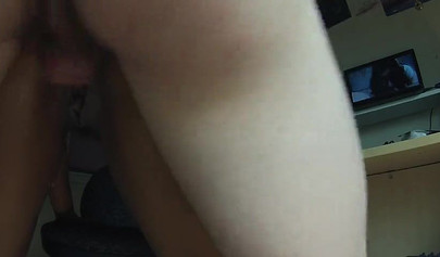 Black housewife gets her butthole pounded deeply