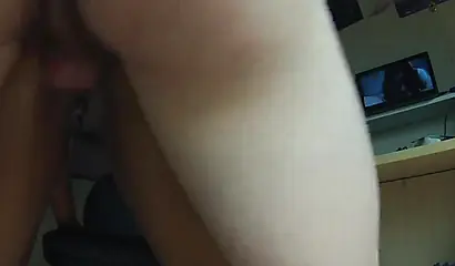 Black housewife gets her butthole pounded deeply