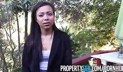 Ebony real estate agent Adriana Maya gets boned by a client