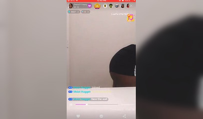 Amateur ebony teen undresses and masturbates