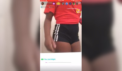 Amateur ebony teen undresses and masturbates