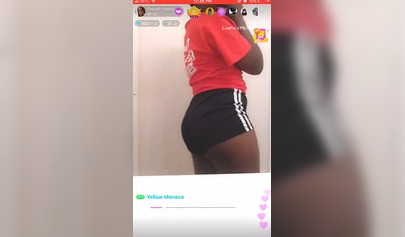 Amateur ebony teen undresses and masturbates