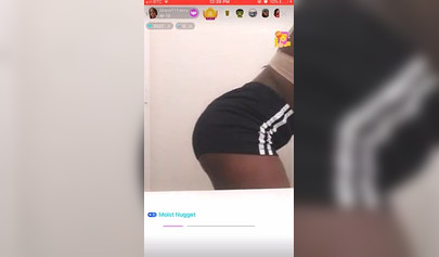 Amateur ebony teen undresses and masturbates