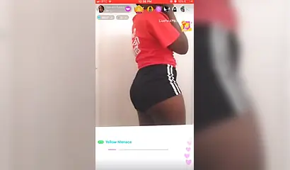 Amateur ebony teen undresses and masturbates