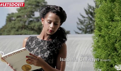 Glamorous ebony wife Isabella Chrystin gets pounded on the sofa