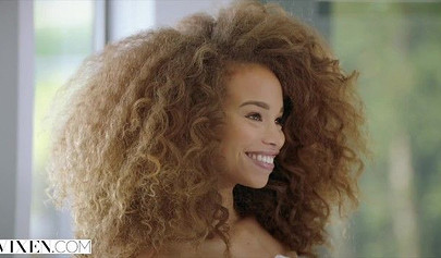 Ebony virgin Cecilia Lion gets her pussy destroyed by her brother's roommate