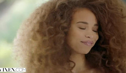 Ebony virgin Cecilia Lion gets her pussy destroyed by her brother's roommate