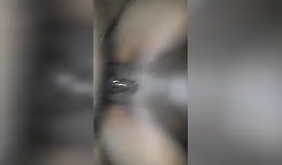 Banging a pierced bald ebony pussy