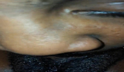 Ebony next door gets her bush eaten out and dicked