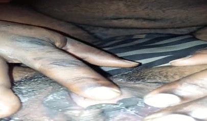 Ebony next door gets her bush eaten out and dicked