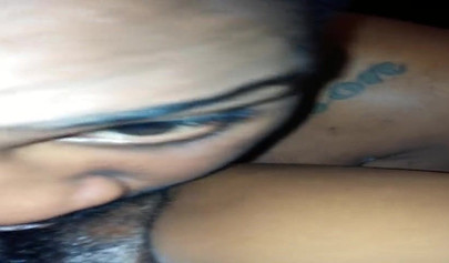 Ebony next door gets her bush eaten out and dicked