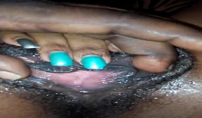 Ebony next door gets her bush eaten out and dicked