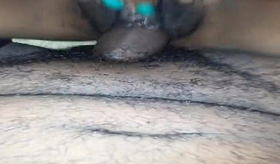 Ebony next door gets her bush eaten out and dicked