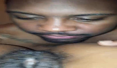 Ebony next door gets her bush eaten out and dicked