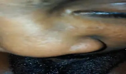 Ebony next door gets her bush eaten out and dicked