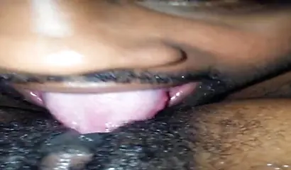 Ebony next door gets her bush eaten out and dicked