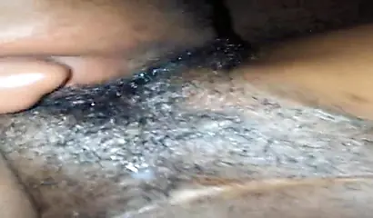 Ebony next door gets her bush eaten out and dicked