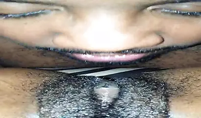 Ebony next door gets her bush eaten out and dicked