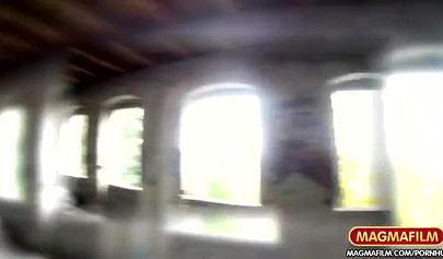 Euro ebony slut gets picked up in public and fucked