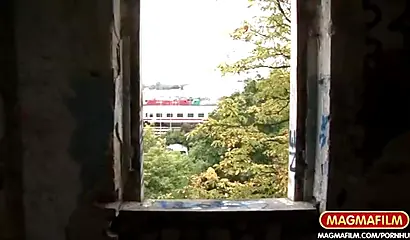 Euro ebony slut gets picked up in public and fucked