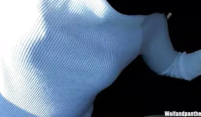 Funky ebony babe gets fucked by a white dude to orgasm