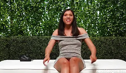 Delicious ebony gets both her hole painfully fucked