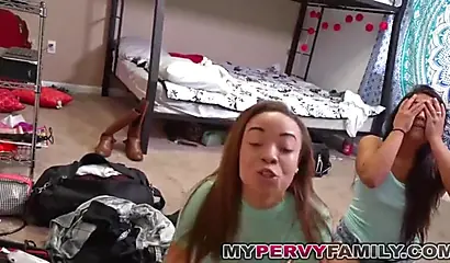 Two ebony roommates Jamie Marleigh & Lexy Bandera French kiss