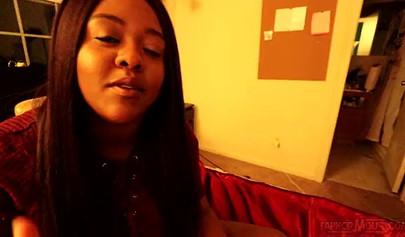 Beautiful ebony fatty Jade Jordan masturbates to orgasm