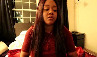 Beautiful ebony fatty Jade Jordan masturbates to orgasm