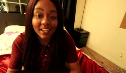 Beautiful ebony fatty Jade Jordan masturbates to orgasm