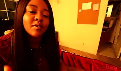 Beautiful ebony fatty Jade Jordan masturbates to orgasm