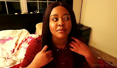 Beautiful ebony fatty Jade Jordan masturbates to orgasm