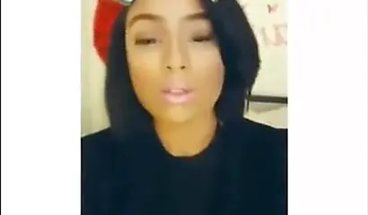 Sexy ebony goddess teases with her curves in a solo