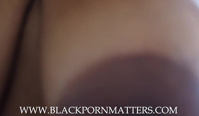 Delicious ebony blows and humps my giant black dick