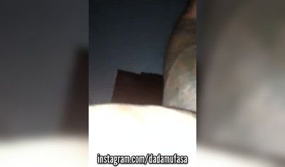 Amateur ebony in cute socks gets boned in the dark