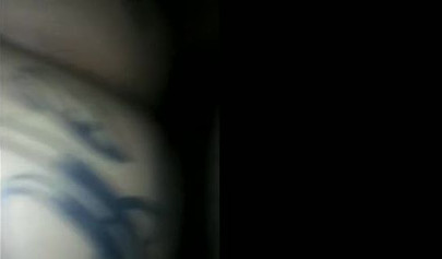 Ebony with tattooed ass cheeks bouncing on a BBC