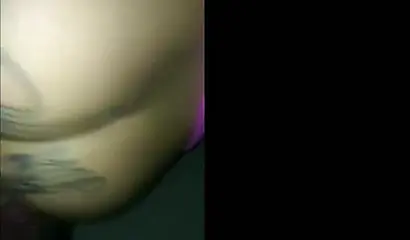 Ebony with tattooed ass cheeks bouncing on a BBC