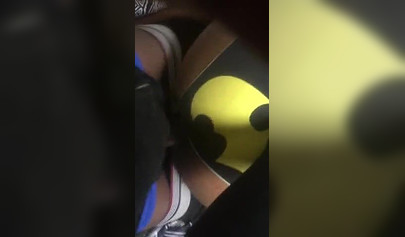 Ebony gets fucked doggystyle in her batman panties