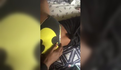 Ebony gets fucked doggystyle in her batman panties