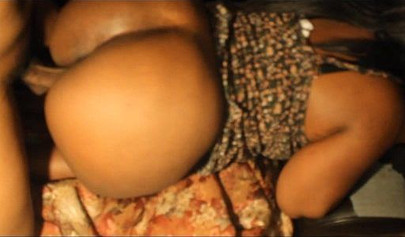 Wife with a huge black booty gets banged from behind