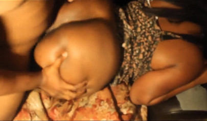 Wife with a huge black booty gets banged from behind