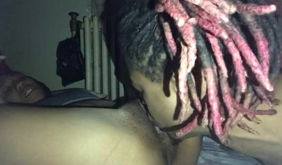 Afro-American gf gets orally pleased and fucked doggystyle