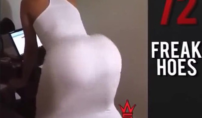 喫煙ホット黒檀の女の子の究極の twerking コンパイル 