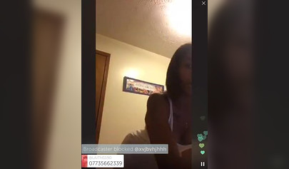 African hottie twerking in her tight white dress