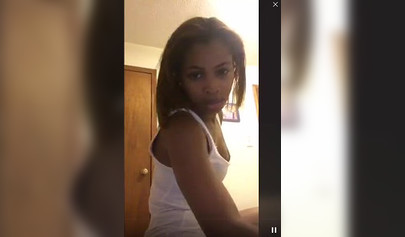 African hottie twerking in her tight white dress