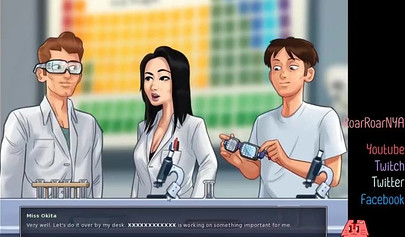 Busty anime hotties show off their sex skills